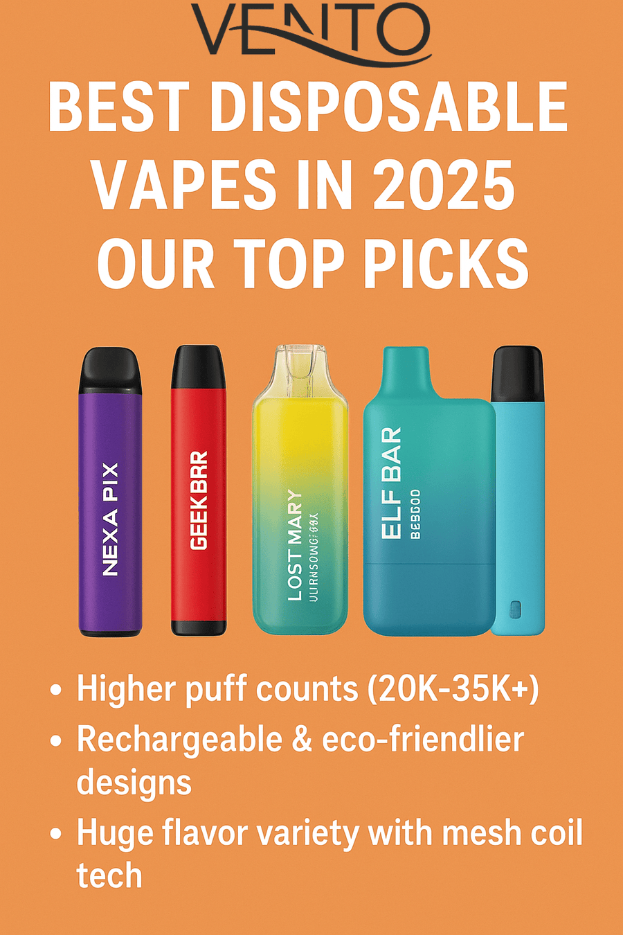 Best Disposable Vapes in 2025: Our Top Picks | VentoVapin