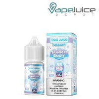 pod juice blue razz slushy 55mg nicotine e-liquid ventovapin.com