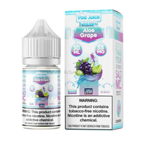 Pod Juice Freeze Aloe Grape e-liquid bottle and packaging on a white background