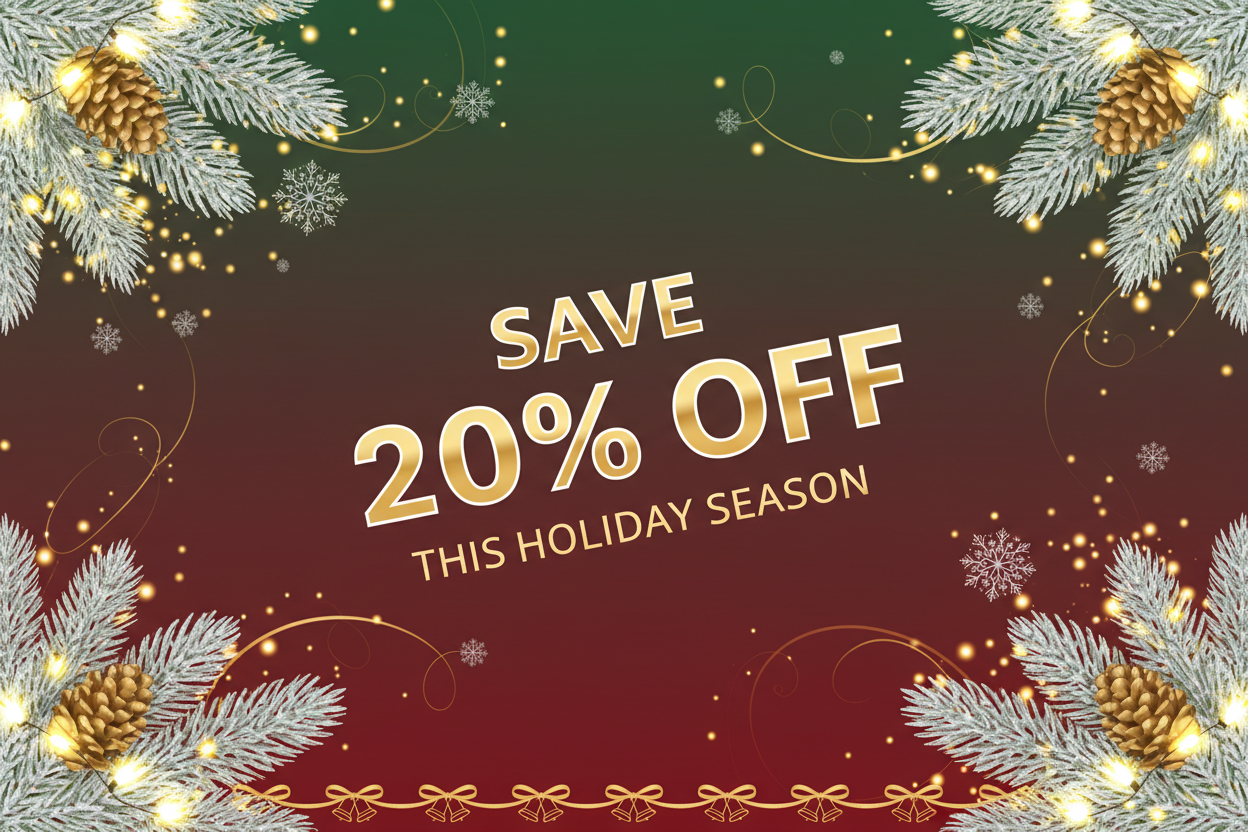 save 20% off this holiday season