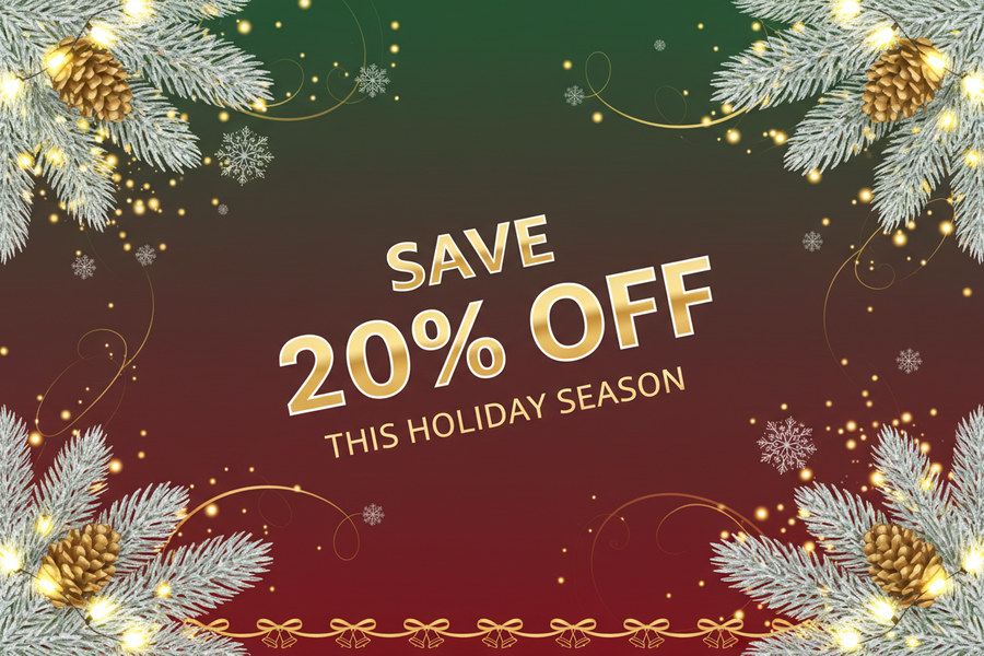 save 20% off this holiday season